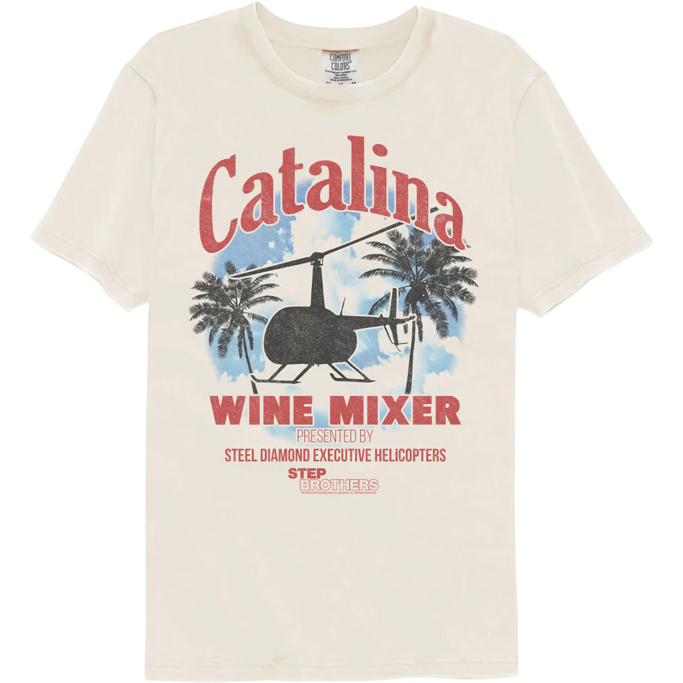 Catalina Wine Mixer Step Brothers Comfort Colors Brand Tshirt 1